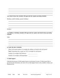 Form DIV902 Answer and Counterpetition for Dissolution of Marriage With Children - Minnesota, Page 34