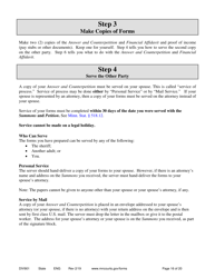 Instructions for Form DIV902 Answer and Counter Petition - Minnesota, Page 16