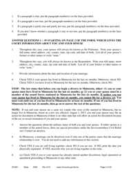 Instructions for Form DIV902 Answer and Counter Petition - Minnesota, Page 4