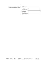 Form OFP701 Application for Extension of or Subsequent Order for Protection - Minnesota, Page 2