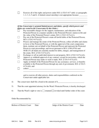 Form GAC8-U Order Appointing Guardian conservator - Minnesota, Page 5