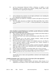 Form GAC5-U Petition for Appointment of Guardian/Conservator - Minnesota, Page 3