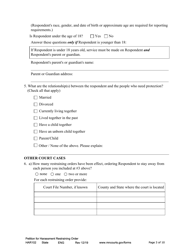 Form HAR102 Petition for Harassment Restraining Order - Minnesota, Page 3