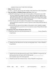 Form HOU202 Eviction Action Answer - Minnesota, Page 2