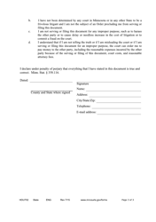 Form HOU702 Verified Petition for Possession of Residential Rental Property Following Unlawful Removal or Exclusion - Minnesota, Page 3