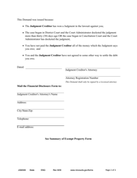 Form JGM306 Demand for Disclosure - Minnesota, Page 2