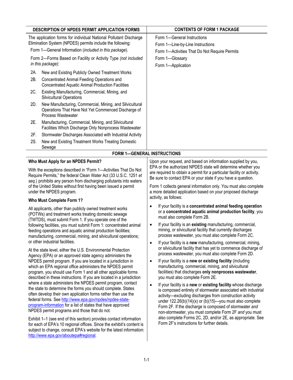 NPDES Form 1 (EPA Form 3510-1) Application for Npdes Permit to Discharge Wastewater, Page 3