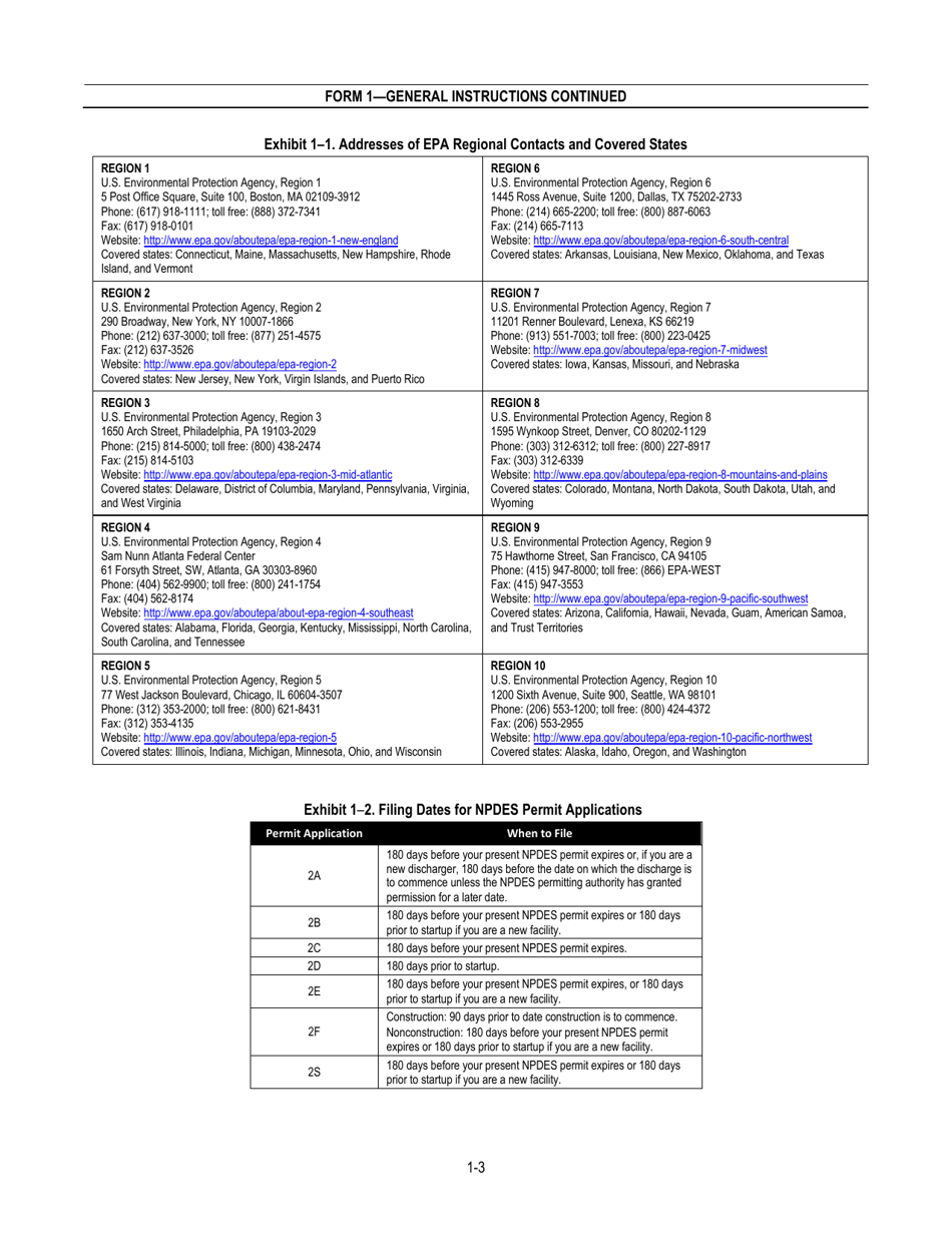 NPDES Form 1 (EPA Form 3510-1) Application for Npdes Permit to Discharge Wastewater, Page 5