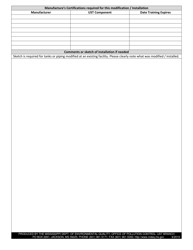 Checklist of Required Documentation for Ust Modification/Installation - Mississippi, Page 2