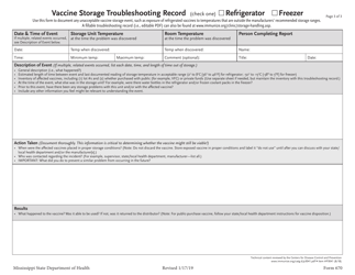 Form 670 Temperature Log for Refrigerator - Fahrenheit - Mississippi, Page 3
