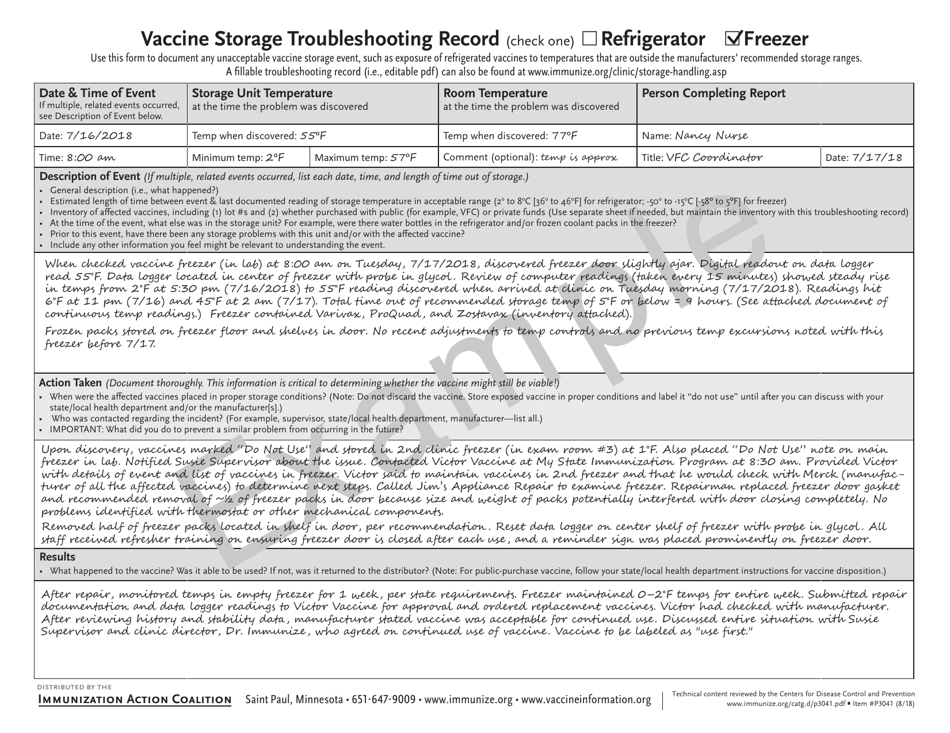 Form 670F Temperature Log for Freezer - Fahrenheit - Mississippi, Page 4