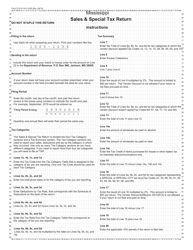 Form 72-010-19-3 Sales &amp; Special Tax Return - Mississippi, Page 3