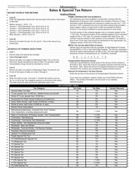Form 72-010-19-3 Sales &amp; Special Tax Return - Mississippi, Page 4