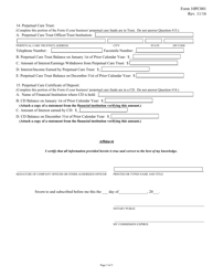 Form 10PC001 Perpetual Care Cemetery Registration Form - Mississippi, Page 3