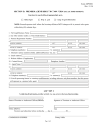 Form 10PN001 Application for Registration or Renewal of Preneed Establishment - Mississippi, Page 5