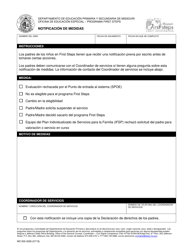 Document preview: Formulario MO500-3028 Notificacion De Medidas - Missouri (Spanish)