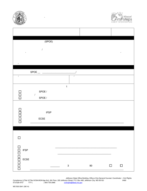 Form MO500-3041 Release of Information - Missouri (Japanese)