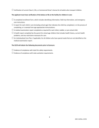 Form BCC-2A Checklist for Initial Applicant(S) for a Child Care Home License - Missouri, Page 2