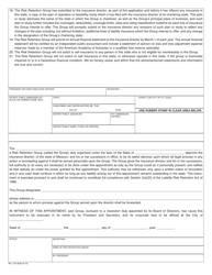 Form MO375-0029 Application for Registration as a Risk Retention Group - Missouri, Page 3