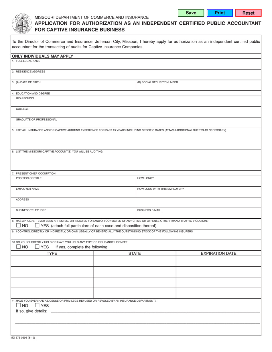 Form MO3750596 Download Fillable PDF or Fill Online Form MO3750596 Download Fillable PDF or Fill Online