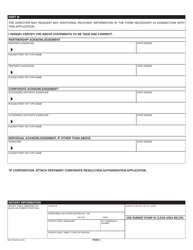 Form MO375-0045 Reinsurance Intermediary Application - Missouri, Page 4