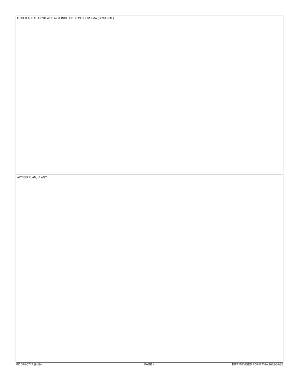 Form T-6A (MO375-0717) Missouri Title Insurers Statutory Onsite Review Report - Missouri, Page 4