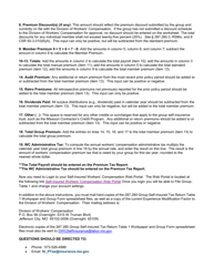 Instructions for Missouri Group Self-insurance Workers&#039; Compensation Tax and Assessment Reporting Form - Missouri, Page 2