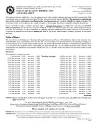Form MODES-2272-I Voluntary Payment Work Sheet - Missouri