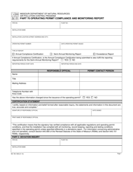 Document preview: Form MO780-1808 Part 70 Operating Permit Compliance and Monitoring Report - Missouri