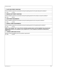 Form MO780-1808 Part 70 Operating Permit Compliance and Monitoring Report - Missouri, Page 2