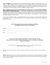 Form LS-25 Application for Consultation Service - Missouri, Page 2