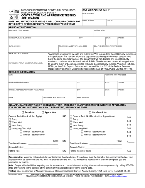 Form MO780-1424  Printable Pdf