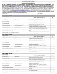 Form MO780-1089 Application: Examination for Drinking Water Treatment, Water Distribution, Wastewater Treatment or Concentrated Animal Feeding Operations (Cafo) Waste Management Systems Operator Certificate - Missouri, Page 3
