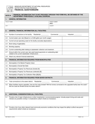 Form MO780-2511 Financial Questionnaire - Missouri