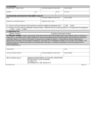 Form MO780-1632 Application for Construction Permit - Sewer Extension - Missouri, Page 2