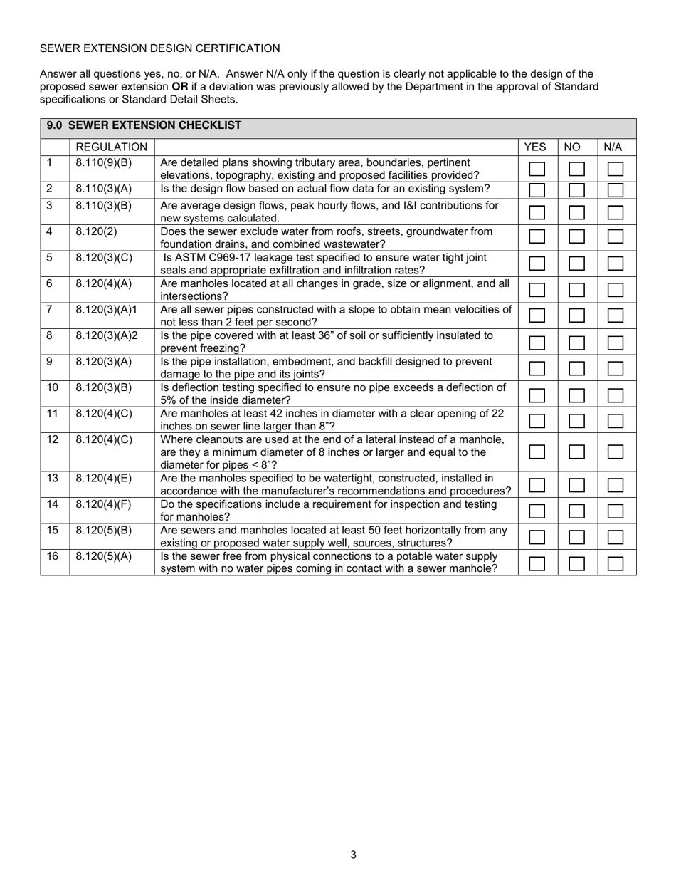 Form MO780-1632 Application for Construction Permit - Sewer Extension - Missouri, Page 5