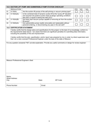 Form MO780-1632 Application for Construction Permit - Sewer Extension - Missouri, Page 7