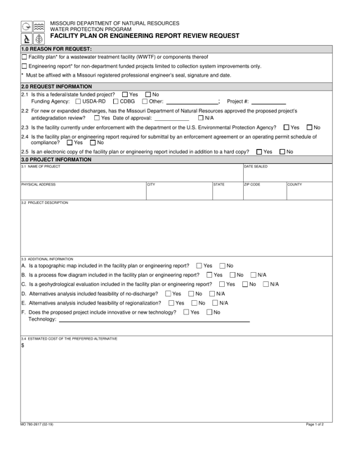 Form MO780-2617  Printable Pdf