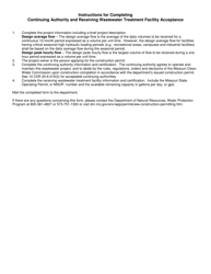 Form MO780-2584 Continuing Authority and Receiving Wastewater Treatment Facility Acceptance - Missouri, Page 2