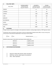 Form S (SA; MO780-2898) Section 2 Sludge Monitoring Results for Metals, Nutrients, Pathogens and Vectors - Missouri, Page 2