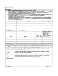 Form MO780-2834 One-Time Compliance Report for Dental Discharges to Comply With 40 Cfr 441.50, Effluent Limitations Guidelines and Standards for Dental Office Category - Missouri, Page 3