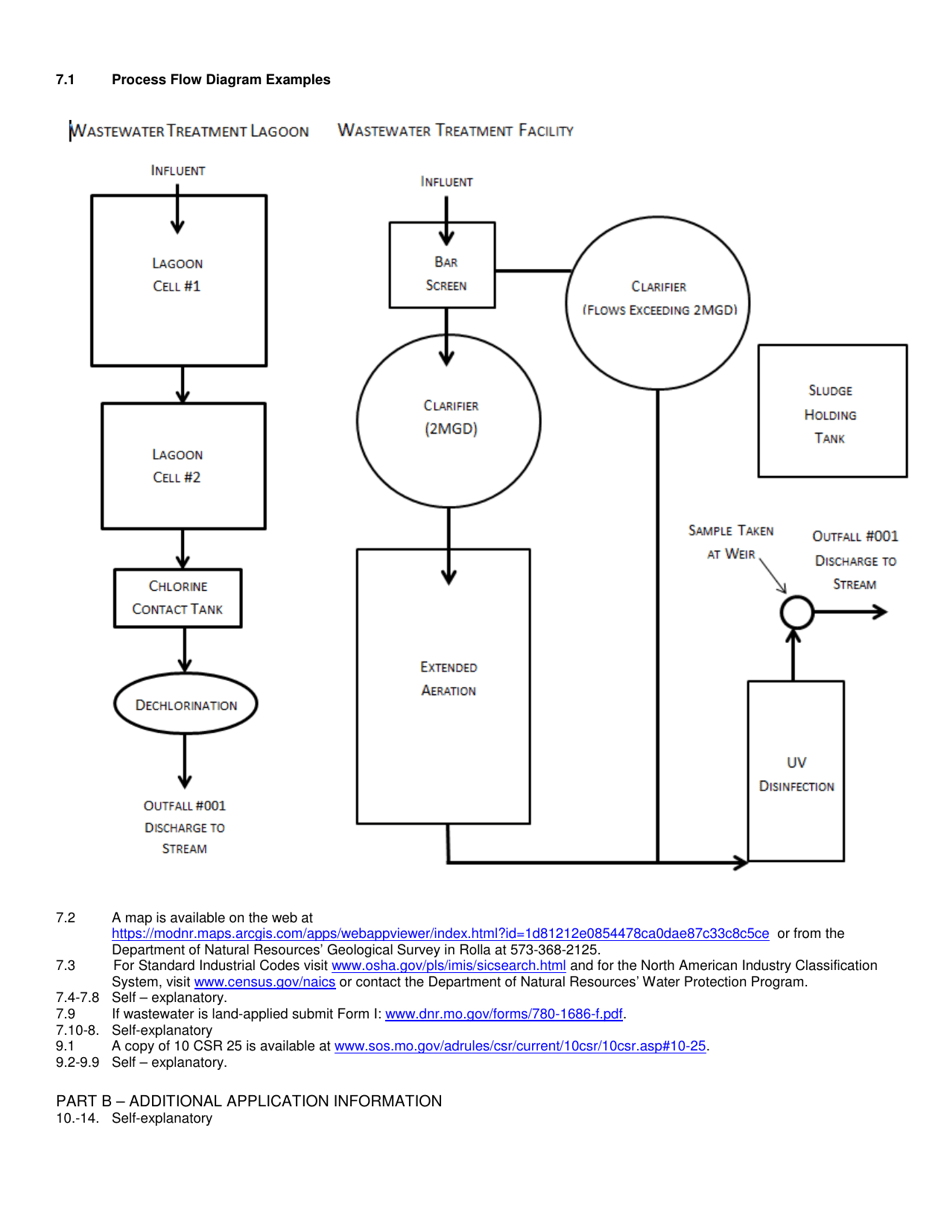 Form B2 (MO780-1805) Application for Operating Permit for Facilities That Receive Primarily Domestic Waste and Have a Design Flow More Than 100,000 Gallons Per Day - Missouri, Page 19