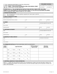 Form K (MO780-1802) Application for Individual Small Ms4 General Permit - Missouri