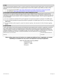 Form K (MO780-1802) Application for Individual Small Ms4 General Permit - Missouri, Page 2