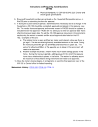 Instructions for Form CD-152 Non-safety Licensing Standard Waivers for Licensing of Relative Resource Provider Homes Tracking Form - Missouri, Page 3