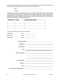 Form BP-L Proposal Form Long - Montana, Page 2