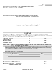 Form 104 &quot;Contract Change Order&quot; - Montana, Page 3