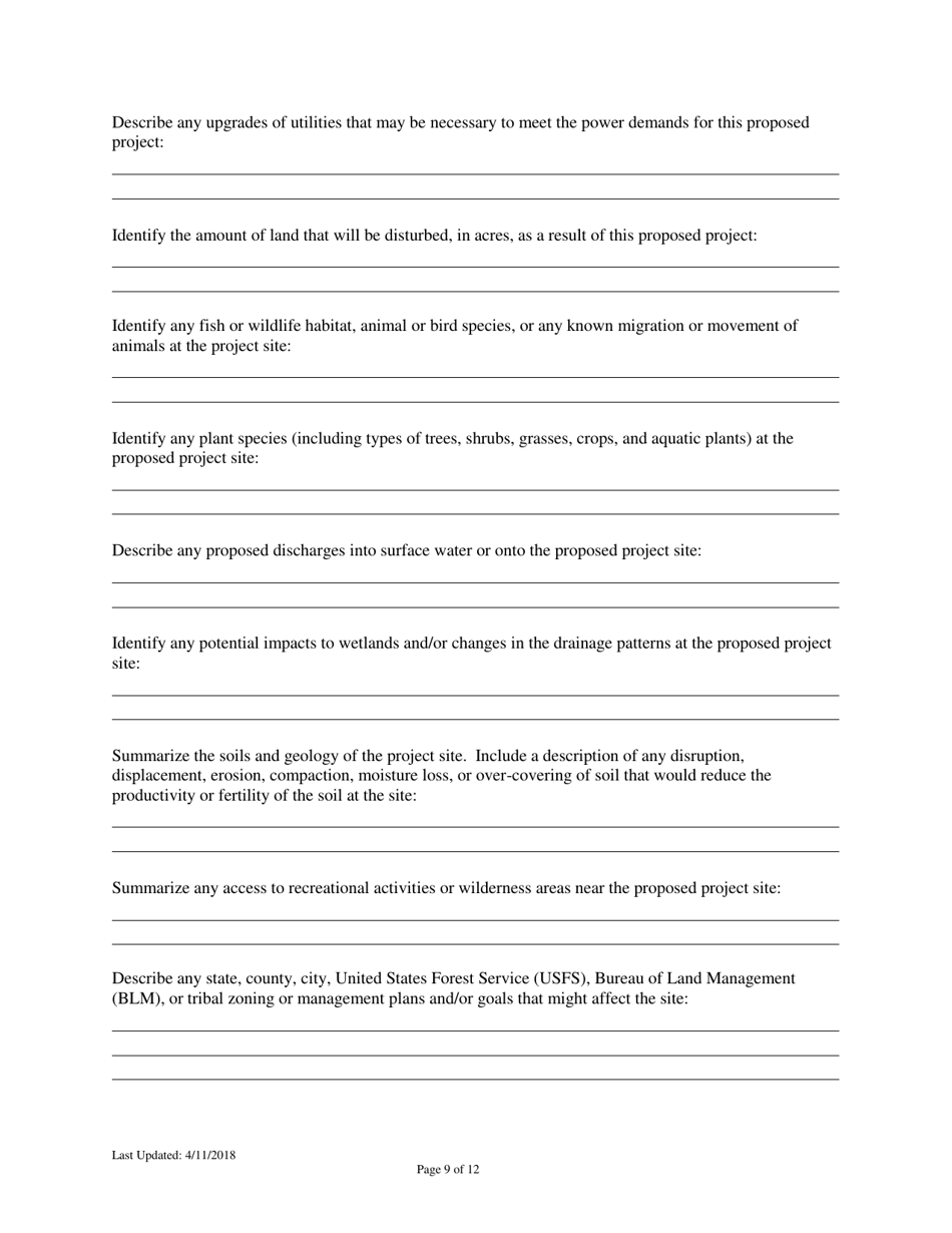 Montana Air Quality Permit Application for Portable Sources - Montana, Page 9