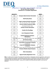 Montana Air Quality Registration Form for Oil and Gas Well Facilities - Montana, Page 7