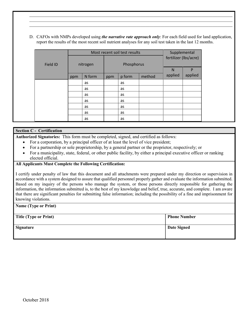 Form AR-CAFO Annual Report Form General Permit for Concentrated Annual Feeding Operations (Cafo Gp) - Montana, Page 4